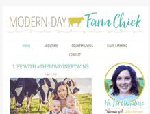 Tablet Screenshot of moderndayfarmchick.com